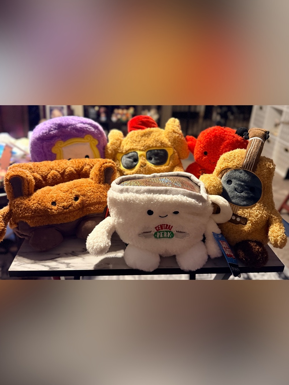 ✨ New FRIENDS TV Bum Bumz Full Set Plush Toy RARE Aniston Cox Perry Kudrow ✨